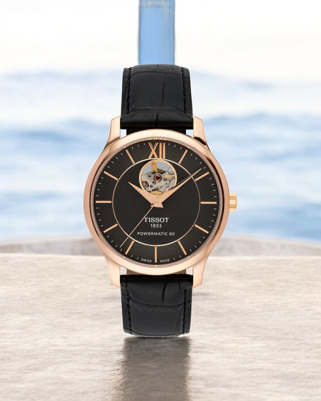 Tiss-ot Leather Men's Analog Watch